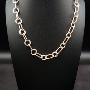 Sterling SIlver and Copper Chain by Nancy Bihler