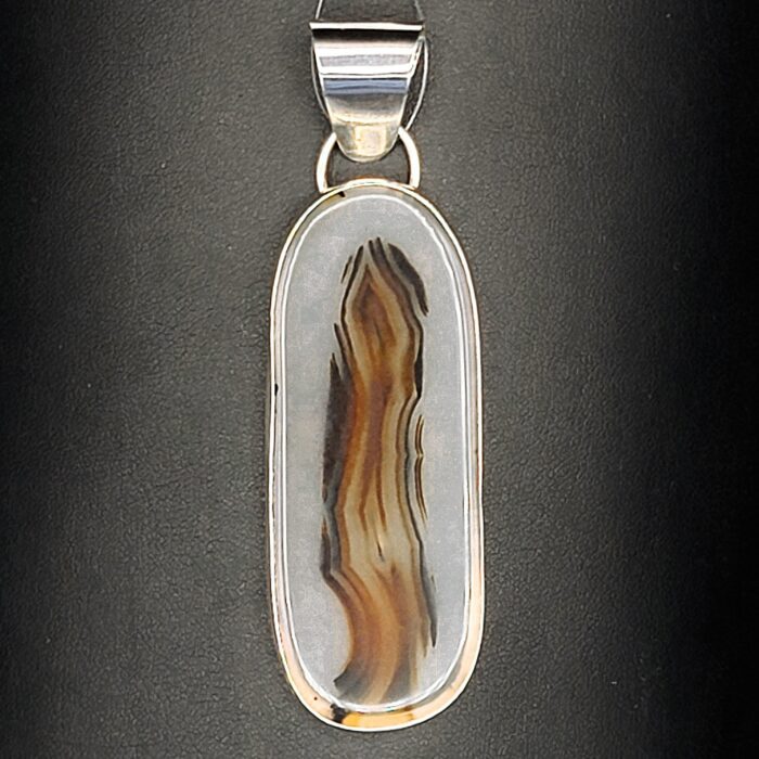 Montana Agate Sterling Pendant by Nancy Bihler NB-296 - Image 2