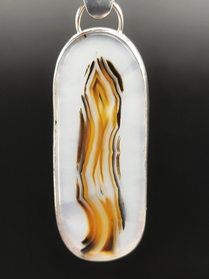 Montana Agate Sterling Pendant by Nancy Bihler NB-296